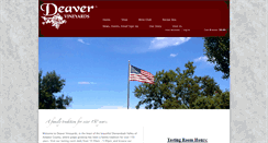 Desktop Screenshot of deavervineyards.com